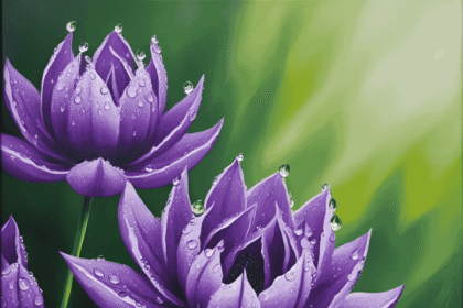 purple flowers