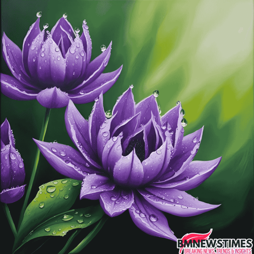 purple flowers