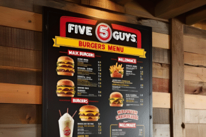 five guys menu